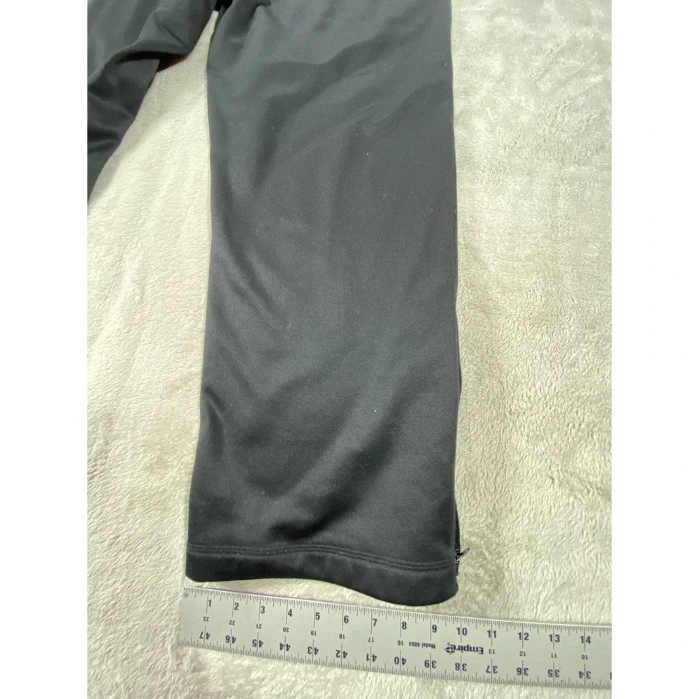 Nike Track Pants Mens XL Black Fleece‎ Lined Ankle Zip Therma-Fit Slash Pockets